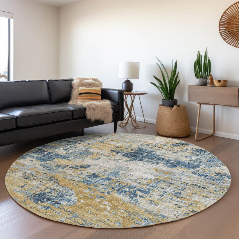 Hintzen Outdoor Rug, Round 8'