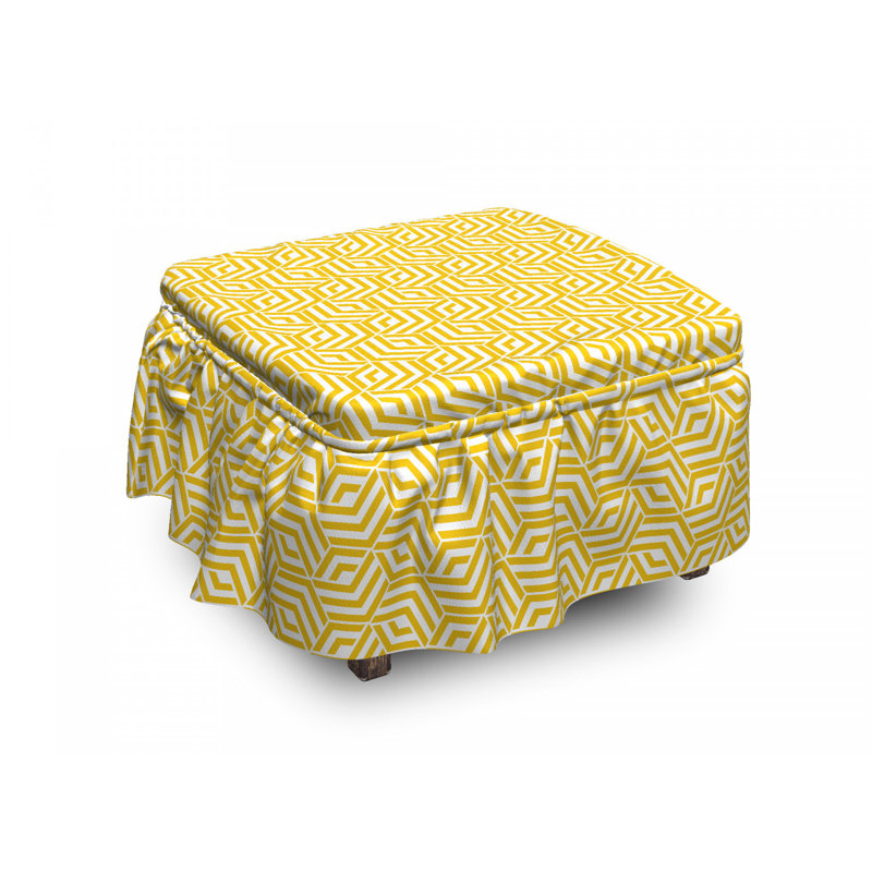 Housse pour à chevrons hexagonals repose-pieds