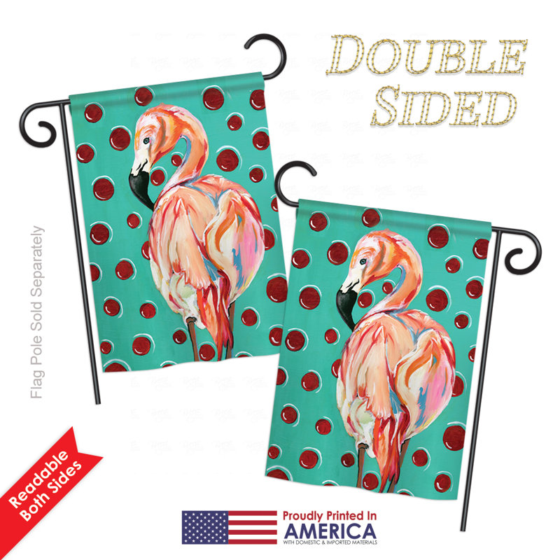 Drapeau de jardin en polyester 1,54 x 1,08 pi Tello