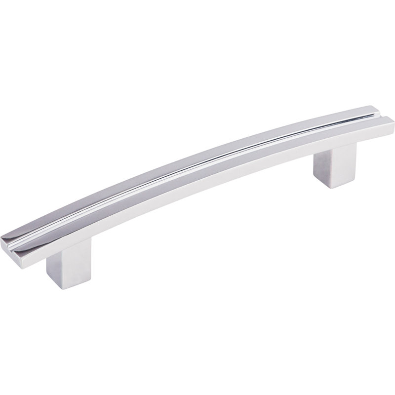 Inset Rail 5" Center to Center Bar Pull, Polished Chrome