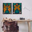 «Twin Jungle Tigers», ensemble de 2 toiles flottantes encadrées par Carrie Cantwell-596829883-596829884