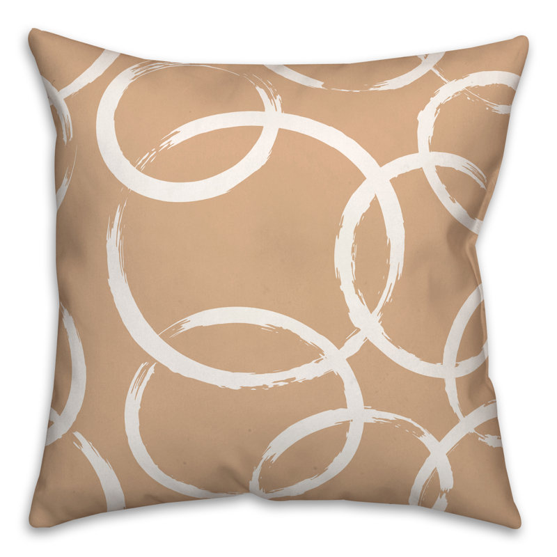 Coussin décoratif intérieur / extérieur, Brun clair