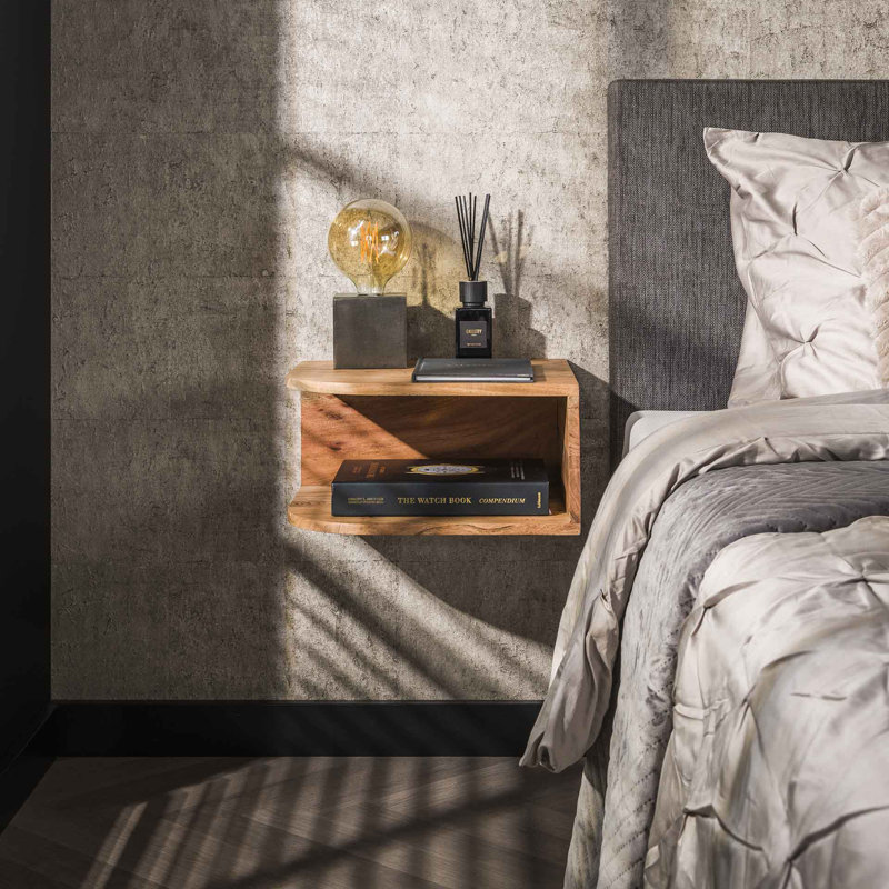 Kalinka 40cm W Solid Wood Bedside Table
