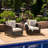 Single - Luxury Outdoor Seating Option. Brown Pe , Iron, Waterproof Fabric . 34.25 In Depth, 31.84 Width, 28.85 Tall. Perfect For Patio, Porch, Backyard, Poolside Stylish & Iron With Fabric. Deep,