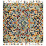 Jahiem Hand-Knotted Wool Blue Area Rug