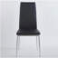ensemble de 4 chaises, couleur chrome, siège noir-1881589764-1881589766
