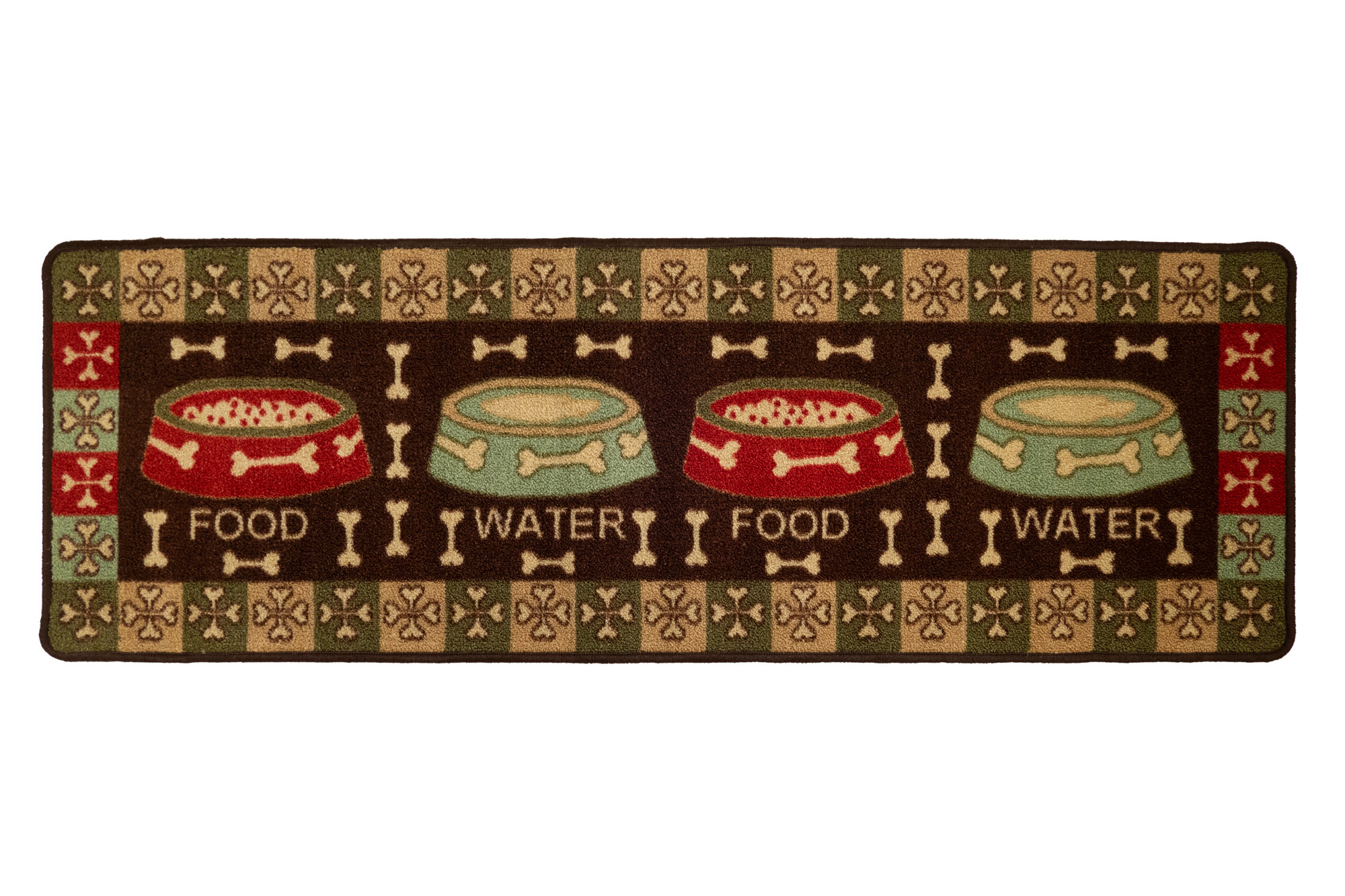 Purhome Pet Design Slip Resistant Indoor Machine Washable Door Mat and