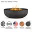 Carson 38" Round Concrete Propane Fire Pit in Carbon by Jensen Co.-1997121880-1997121883-1997121877
