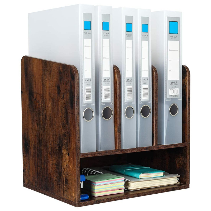 Kleban Wood Magazine Holder, Brown