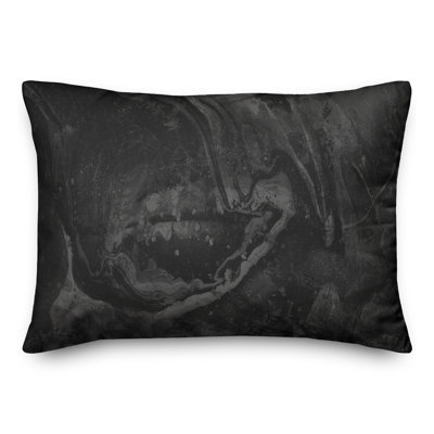 Housse et insert de coussin rectangulaire d'extérieur en marbre