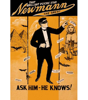 « ask he-it deconnais ! » par standard show printers, affiche rétro