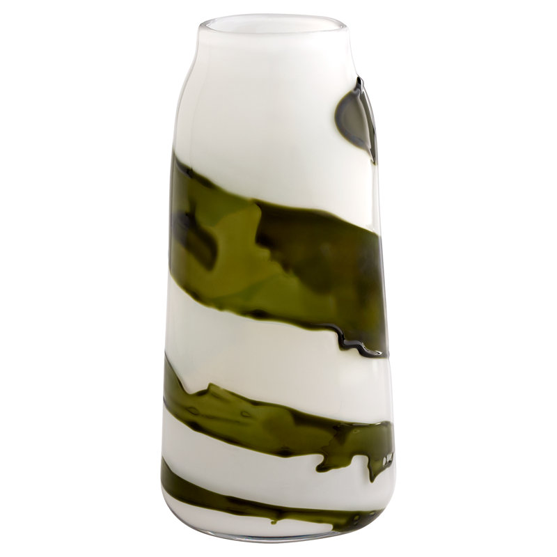 Danali Handmade Glass Table Vase, 14.25" H x 7" W x 7" D