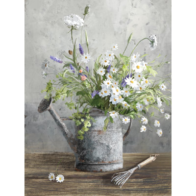 Llamile "Cottage Gardening II" by Danhui Nai Mixed Media Wrapped Canvas Print 