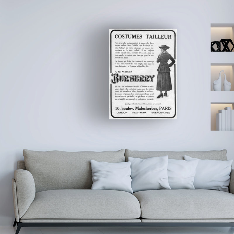 Inconnu, artiste Burberry suit 1916, art sur toile, 47" H x 35" W