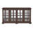 LED Curio Display Cabinet Antique Display Cabinet With Glass Doors Adjustable Shelves For Collectibles Four Door Design Vintage Showcase For Home Or Office Antique Display Case-125126750