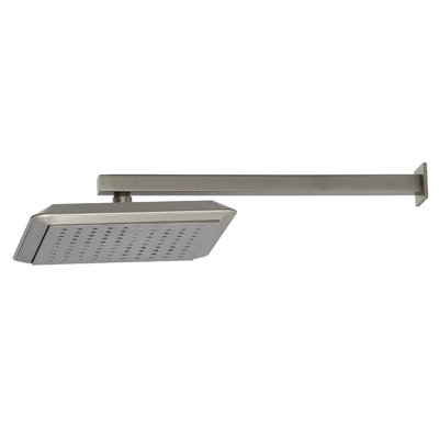 Kingston Brass Shower Scape 9-5/8-Inch Square Raindrop ABS Shower Head with 15-3/4-Inch Shower Arm
