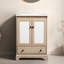 Ensemble de meuble-lavabo autoportant avec tiroir en céramique et 1 tiroir-135284823
