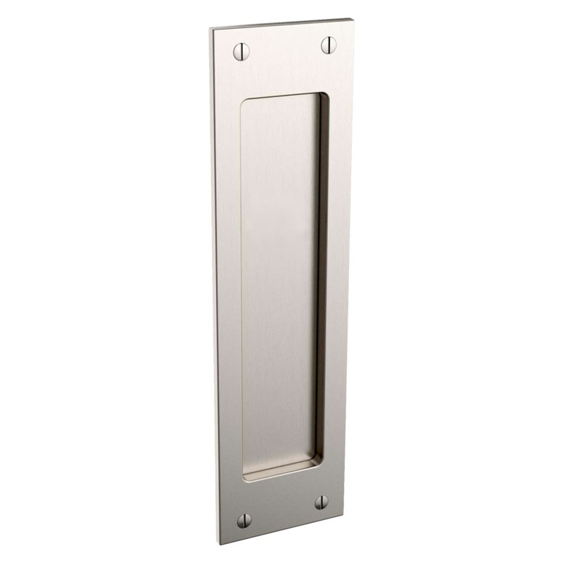 Santa Monica Large Pocket Door Set, Passage, Satin NIckel