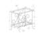 Table d'appoint, table d'appoint, table de bout, table de chevet, lampe, salon, chambre à coucher, verre trempé transparent, métal, traditionnel-479433294
