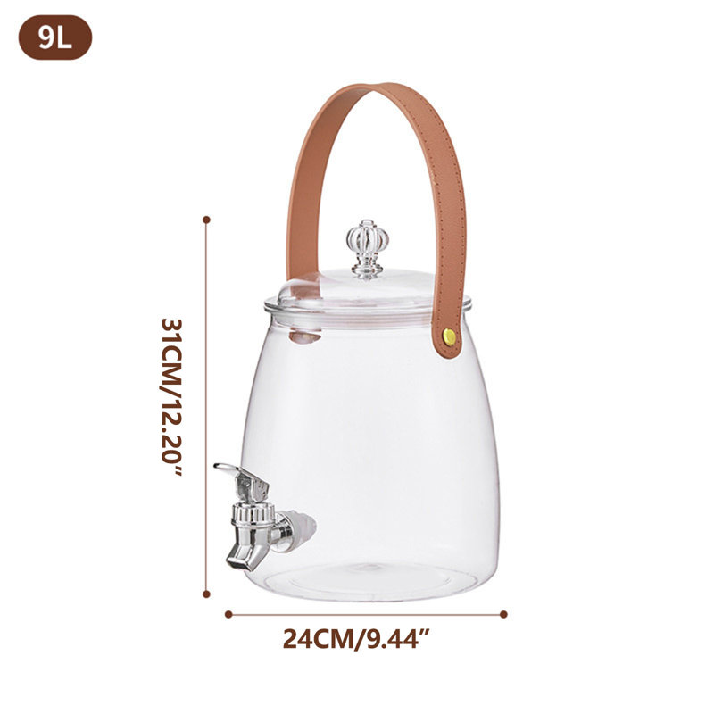 Cold Water Kettle-fruit Tea-cold Water Kettle- Household Water Beverage Bucket- Ice Water Cup- Fruit Juicer With Faucet- Cold Water Kettle