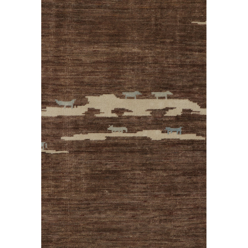 Moroccan Handmade Kilim Wool Geometric Area Rug, Runner 3' x 8'