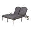 Florence Double Chaise Lounge Frame with Cushions-69932197-69932196