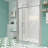 44-48" W x 71" H Piovt Swing Glass Shower Door,Pivot Frame Sliding Shower Door with 1/4"(6mm) Clear Tempered Glass, Shower Doors,Reversible Installation-112636389
