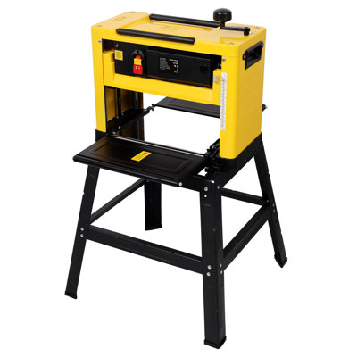 13 Inch Benchtop Thickness Planer with stand, High Power Wood Planer, Dust Port, 8000 RPM Motor, for Woodworking Projects