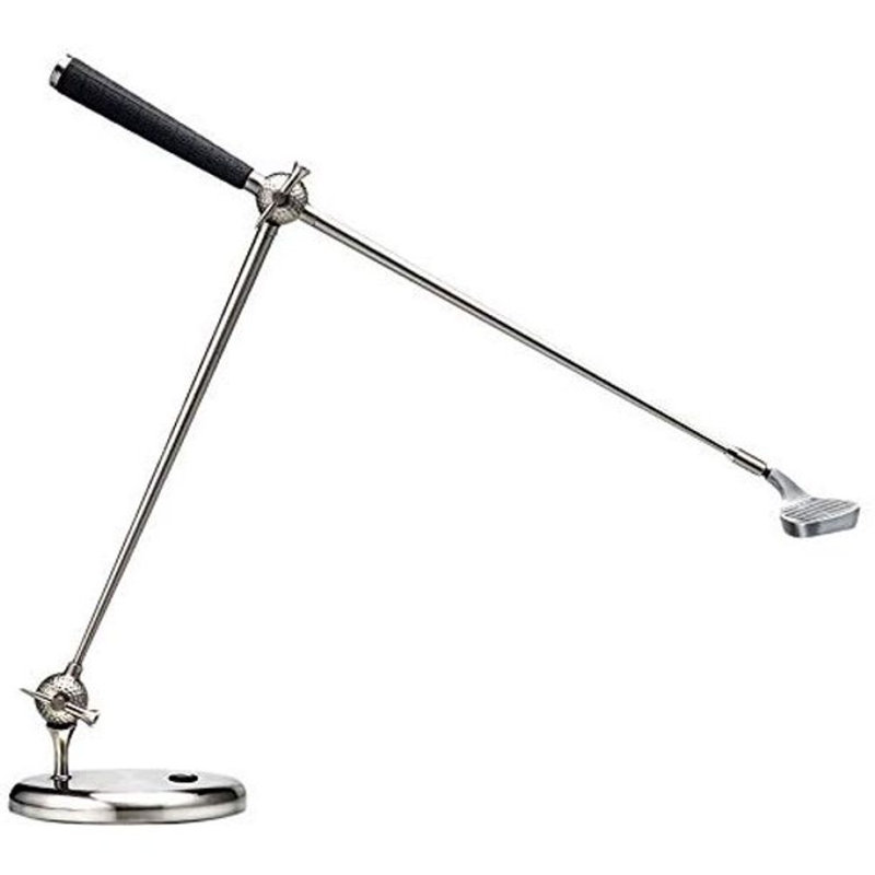 Lampe de bureau argentée 27 po Ashvihan, Argent