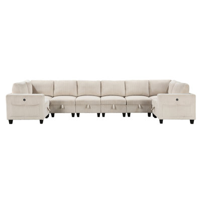 8-Piece Modular Sectional With Storage Seats