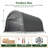 Heavy Duty Carport Portable Garage Shed Shelter Outdoor Car Canopy Tent With Roll-Up Door, Wind And Snow Resistant-119413055