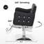 Fauteuil de salon pivotant hydraulique classique, fauteuil de coiffeur en similicuir
