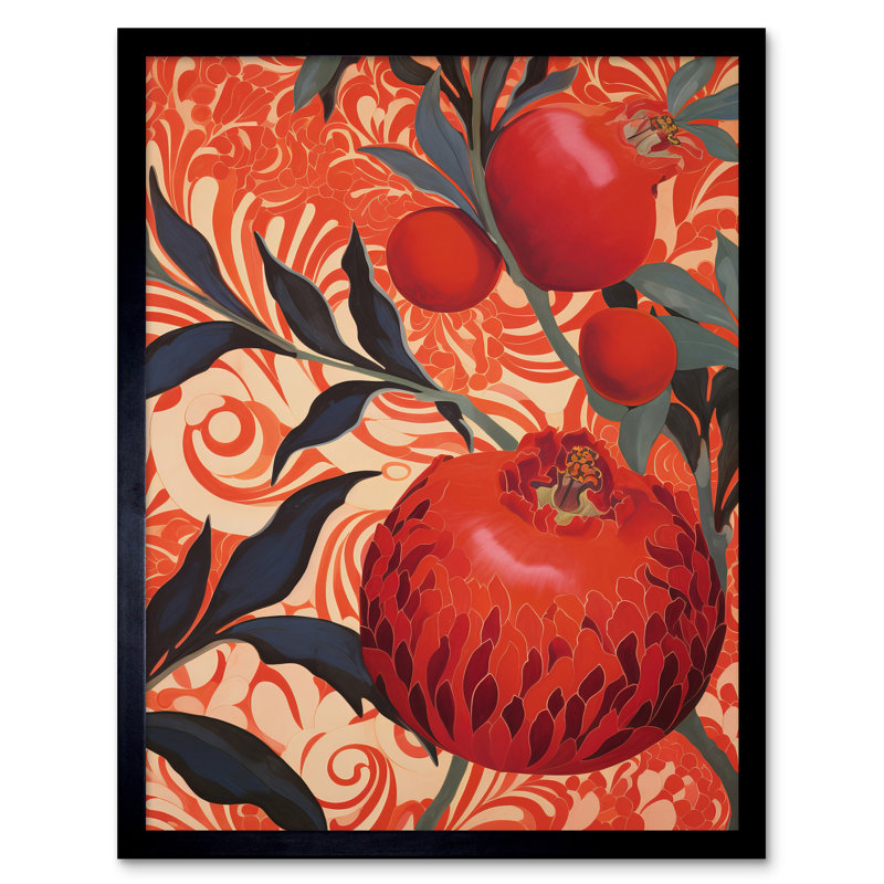Pomegranate Tree Grove - Single Picture Frame Print