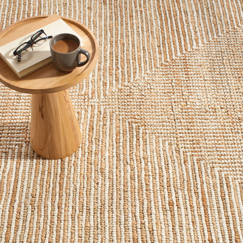 Kelan Ivory Handwoven Jute Rug, Runner 2'6" x 8'