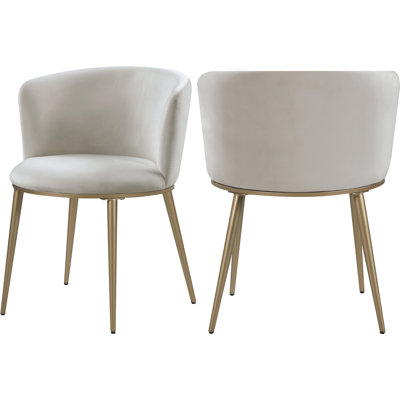 Chaise en velours Skylar