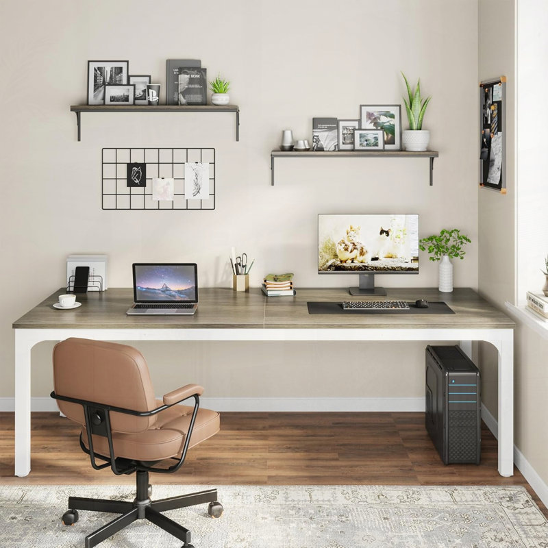 Bureau d'ordinateur extra long pour 2 personnes