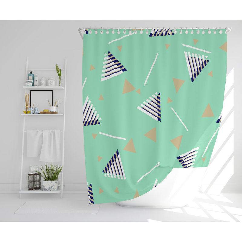 Clementine Polyester Shower Curtain, 168cm H x 168cm W