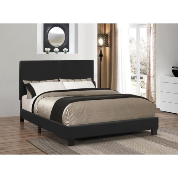 Latitude Run® Weathermoor Vegan Leather Platform Bed | Wayfair