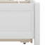 Structure de lit plateforme en bois avec lit gigogne-1812949110