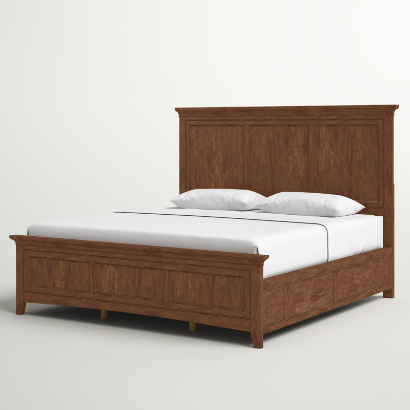 Melfa Platform Bed, Berry Red, Queen