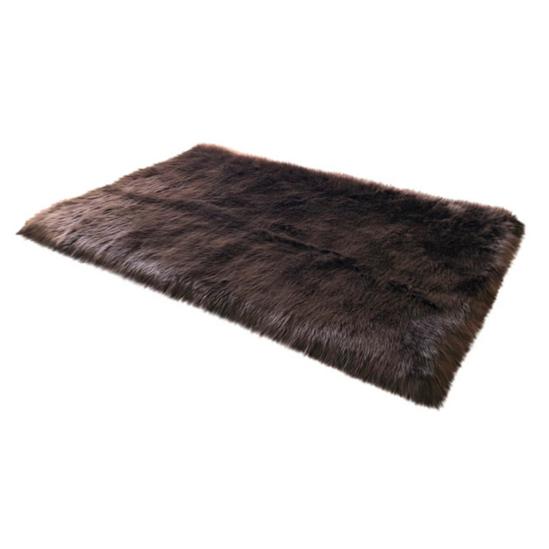 Whisenhunt Performance Faux Sheepskin Washable Indoor Rug, Rectangle 3' x 5'