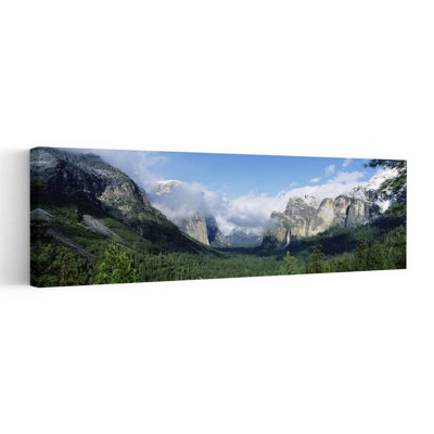 «Yosemite National Park Ca Usa Peaceful Abstract Contemporary Forest Landscape», art mural