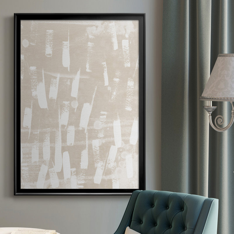 " Earth Etching IV ", Black Framed, 30.5" H x 22.5" W x 1" D