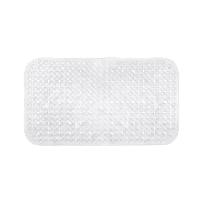 Tapis de bain et de douche antidérapant en PVC moderne Décor Living, transparent, Clair