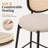 Euston Modern Bar Stool, Upholstered Fabric High Back Kitchen Island Counter Chair, Heavy Duty Steel Frame Pub Seating with Footrest-730778757-691171784
