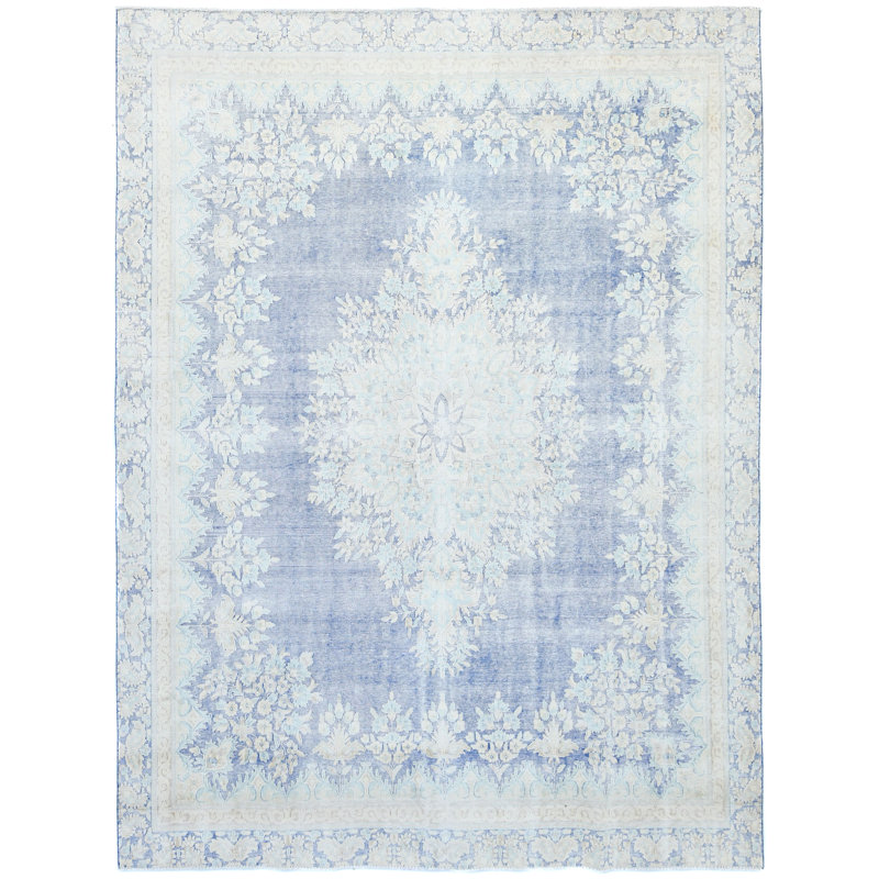 Tapis oriental bleu 8X11 One-of-a-Kind