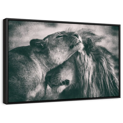 Animal " Monochrome Love Wall Art "