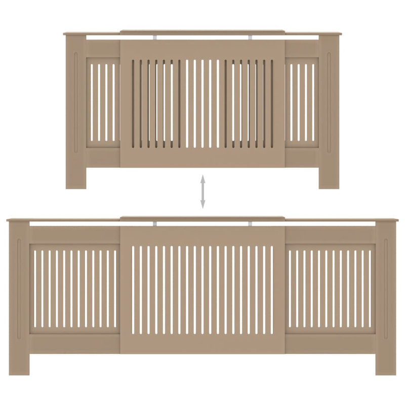 Armoire avec couvercle de radiateur vidaXL, Chêne de Sonoma, 30,7 po x 7,5 po x 32,1 po, 1