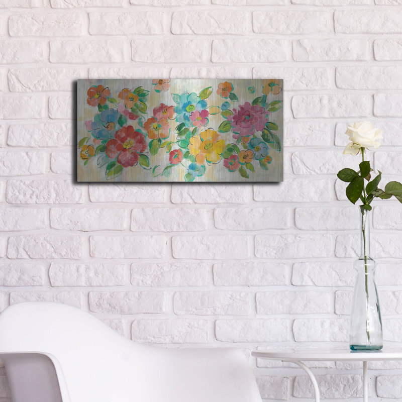 «Playful Floral Trio I» par Silvia Vassileva, H 12 po x l 24 po