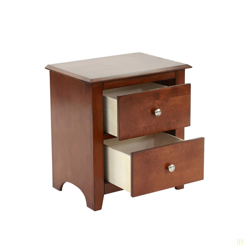 Table de chevet avec 2 tiroirs Selma